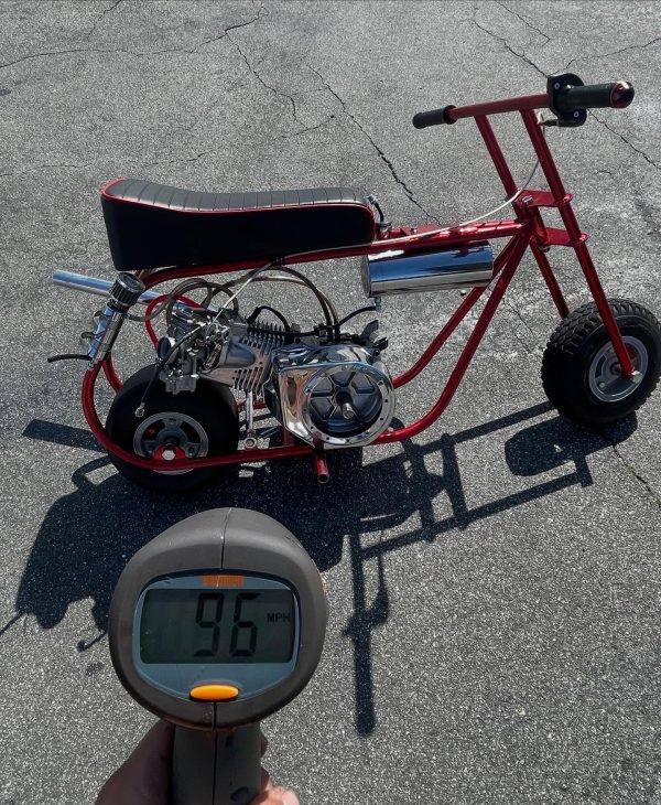 LAX Ruby Velocity Dragster — LAX Minibikes Custom Build Texas