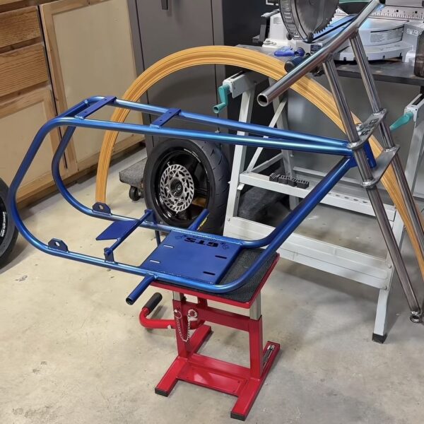GTS Bare Roller Frame – Electric Blue Powder Coat