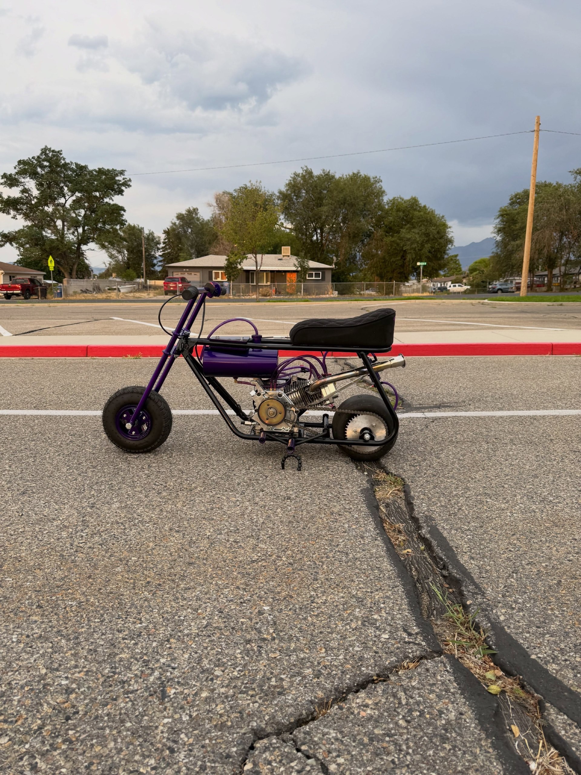 Purple Custom Mini Bike 75+ MPH - Image 2