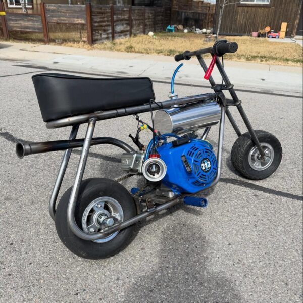 Blue 212 Custom Mini Bike 55 MPH