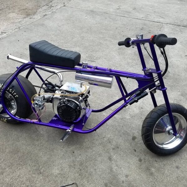 Purple Custom Fat Tire Mini Bike