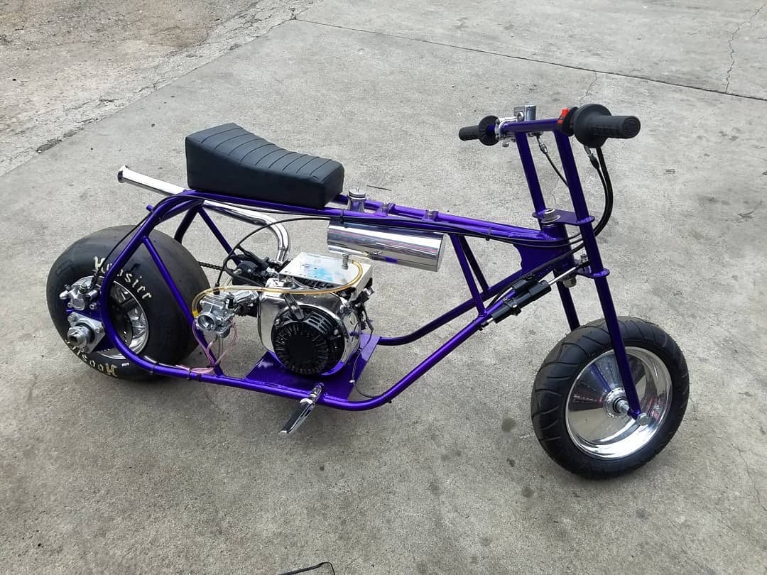 Purple Custom Fat Tire Mini Bike