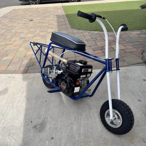 Blue Predator 212 Custom Mini Bike 75MPH