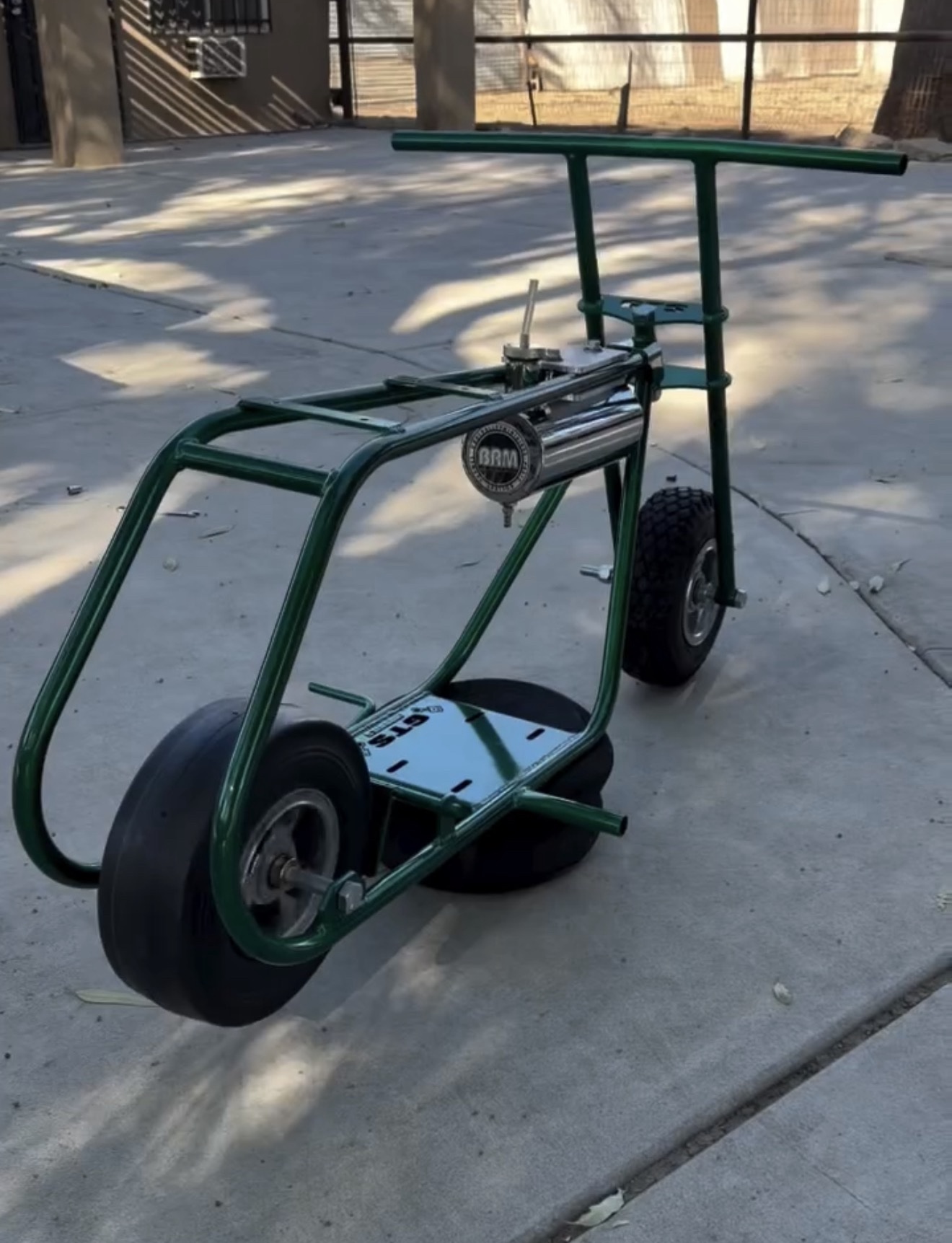 Custom Green Drift Trike Frame - Image 2